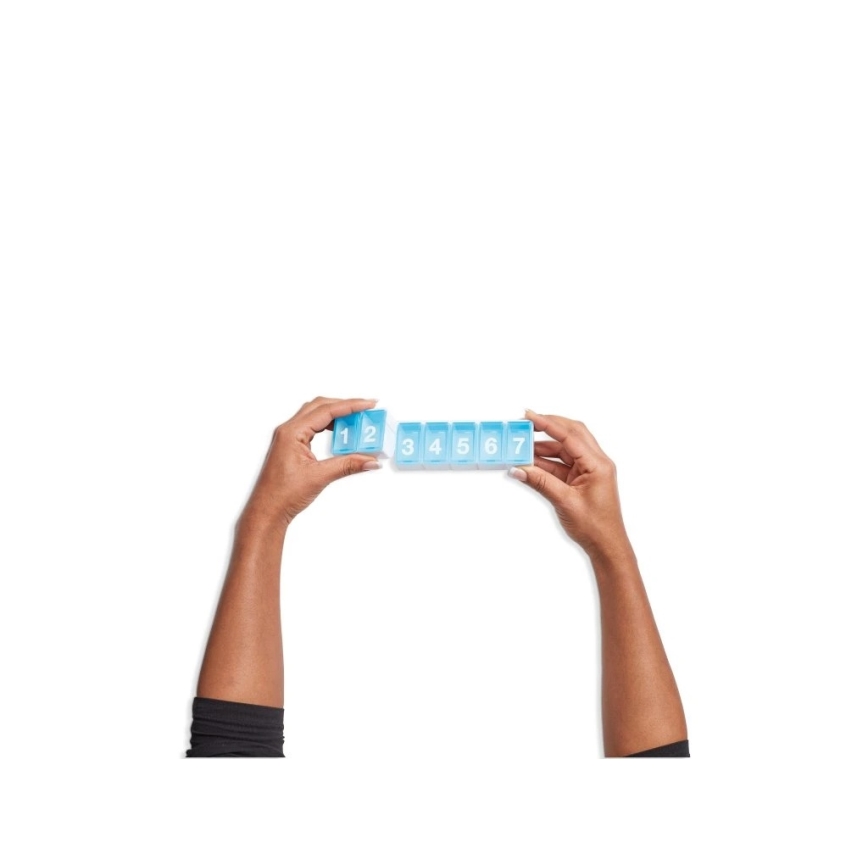 Vitility - savaitinis vaistų dozatorius mėlynas