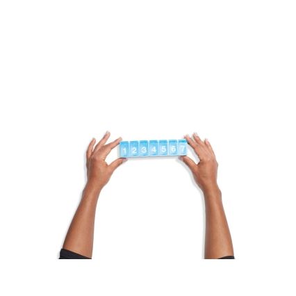 Vitility - savaitinis vaistų dozatorius mėlynas