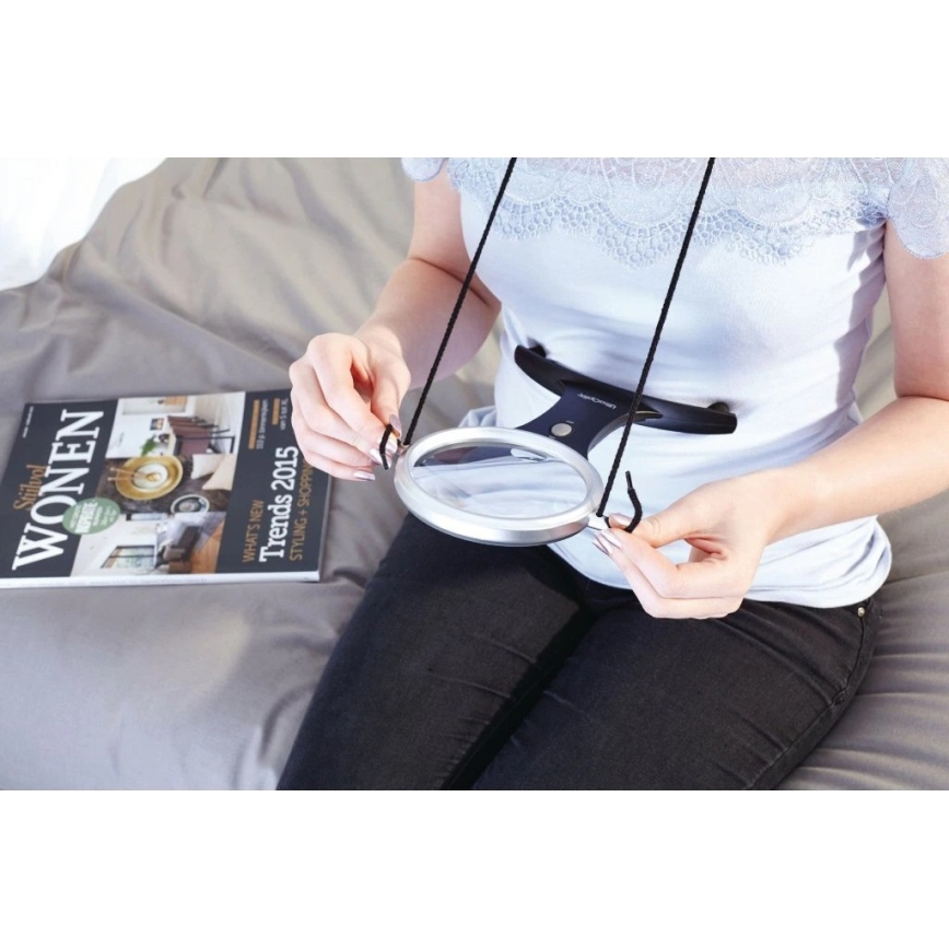 Vitility - Skaitymo lupa su apšvietimu