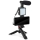Vlogų rinkinys 4in1 - Mikrofonas, LED lempa, trikojis, telefono laikiklis