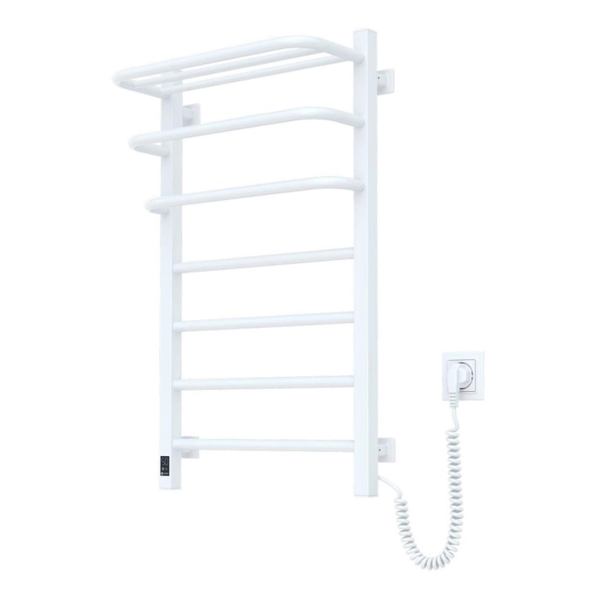 Vonios kambario elektrinis radiatorius su termostatu FORTIS 350W/230V 80,6 cm IP44 baltas, dešininis