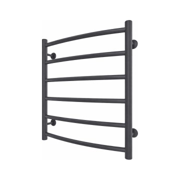 Vonios kambario kopėčių tipo radiatorius INOX CLASSIC 122W/230V 57x53 cm nerūdijančio plieno/antracitas