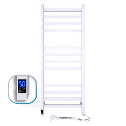 Vonios rankšluosčių džiovintuvas su termostatu AVANGARD 459W/230V 120,6cm IP44 baltas dešininis kampuotas