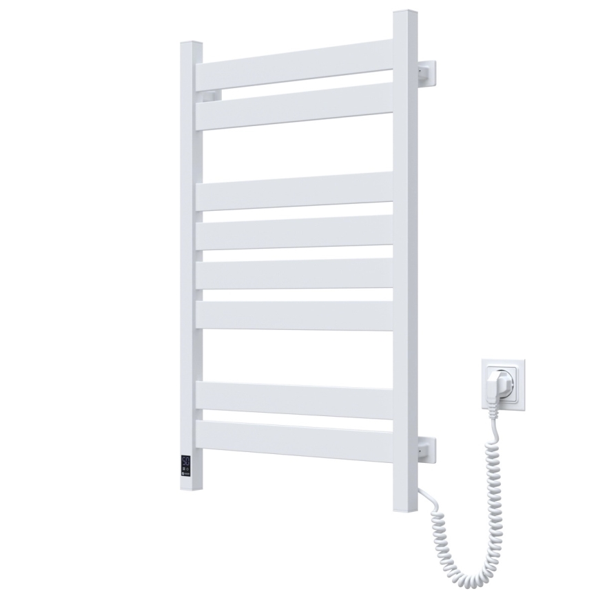 Vonios rankšluosčių džiovintuvas su termostatu LARGO 432W/230V 80,6 cm IP44, baltas, dešininis, kampuotas