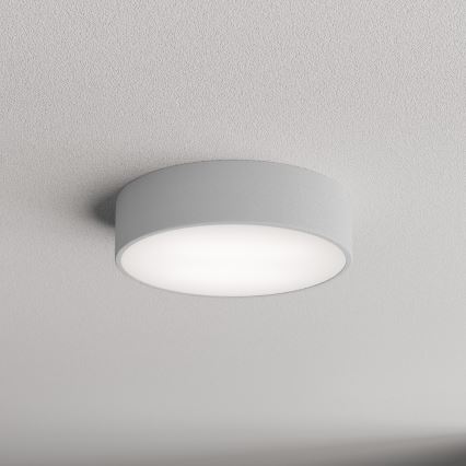 Vonios kambario lubinis šviestuvas CLEO su jutikliu, 2xE27/24W/230V, Ø 30 cm, pilkas, IP54