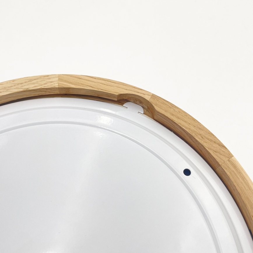 Vonios kambario lubinis šviestuvas LINARO 2xE27/15W/230V IP54, ąžuolo apdaila, Ø 27 cm