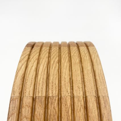 Vonios kambario lubinis šviestuvas OAK 2xE27/15W/230V IP54 ąžuolas skers. 27 cm