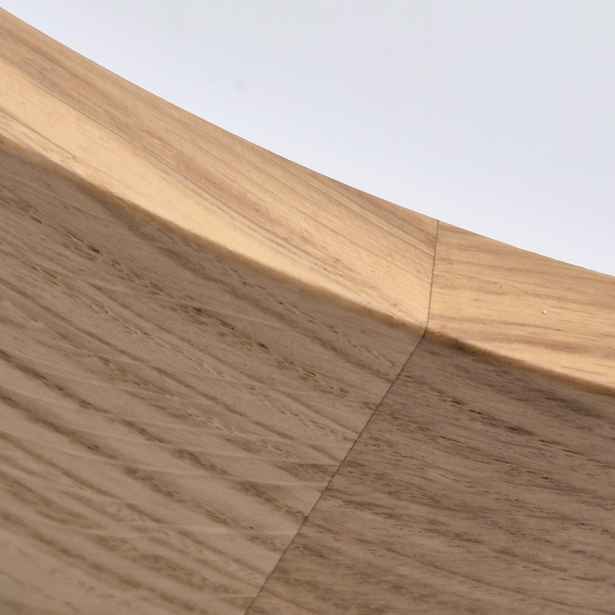 Vonios kambario lubinis šviestuvas OAK 3xE27/15W/230V, ąžuolas, Ø 37 cm, IP54