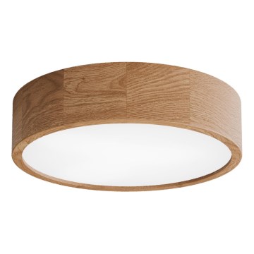 Vonios kambario lubinis šviestuvas su judesio jutikliu CLEO 3xE27/24W/230V skersm. 37,5 cm IP54 ąžuolas