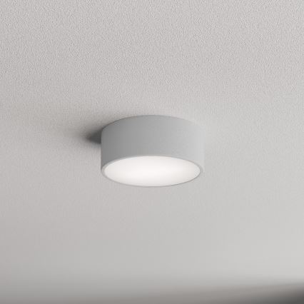 Vonios kambario lubinis šviestuvas su jutikliu CLEO 1xE27/24W/230V Ø 20 cm IP54 pilkas