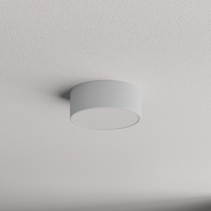 Vonios kambario lubinis šviestuvas su jutikliu CLEO 1xE27/24W/230V Ø 20 cm IP54 pilkas