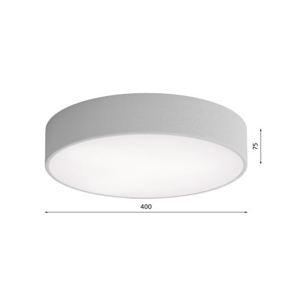Vonios kambario lubinis šviestuvas su jutikliu CLEO 3xE27/24W/230V skersmuo 40 cm pilkas IP54
