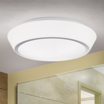 Vonios kambario lubinis šviestuvas TENA 3xE27/60W/230V skersmuo 38 cm IP44 baltas