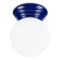 Vonios kambario lubinis šviestuvas ZORI 1xG9/8W/230V skersmuo 12 cm IP44 mėlynas