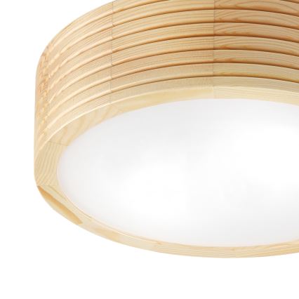 Lubinis vonios šviestuvas NATURAL MODERN 2xE27/15W/230V IP54 skersmuo 27,5 cm, pušis