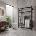 Vonios kambario rankšluosčių džiovintuvas INOX CLASSIC, 120 W/230 V, 57 x 43 cm, nerūdijančio plieno/juodas