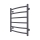 Vonios kambario rankšluosčių radiatorius INOX CLASSIC 120W/230V 57x43 cm, nerūdijančio plieno/antracitas