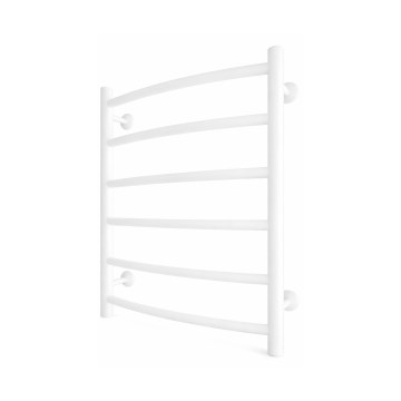 Vonios kambario rankšluosčių radiatorius INOX CLASSIC 120W/230V 57x43 cm nerūdijančio plieno/balta