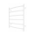 Vonios kambario rankšluosčių radiatorius INOX CLASSIC 120W/230V 57x43 cm nerūdijančio plieno/balta