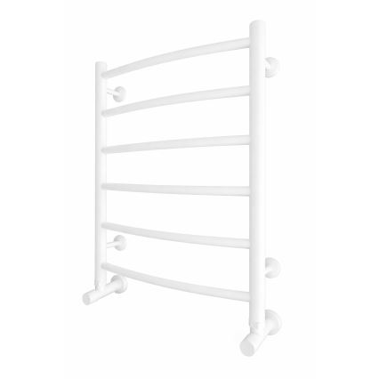 Vonios kambario rankšluosčių radiatorius INOX CLASSIC 120W/230V 57x43 cm nerūdijančio plieno/balta