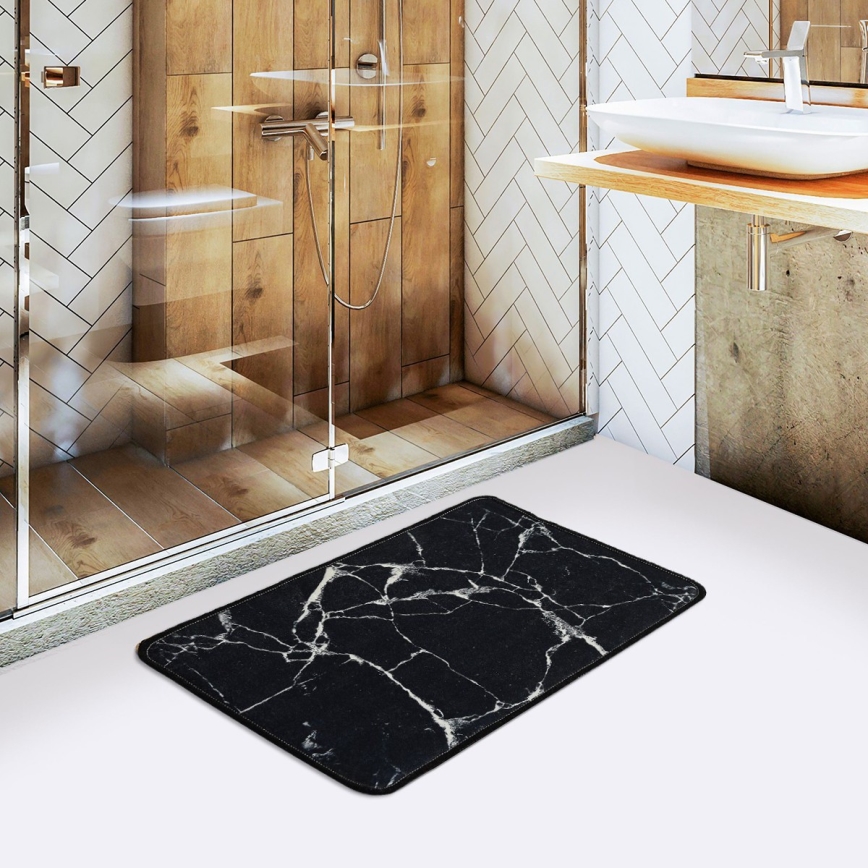 Vonios kilimėlis MARBLE 40x60 cm juoda