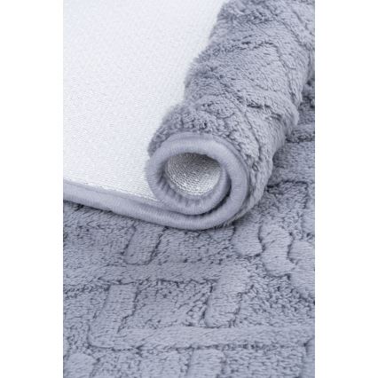 Vonios kilimėlis NEW STYLE 3D 60x90 cm šviesiai pilkas
