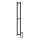 Vonios radiatorius HF SLIM 80W/230V 117x14 cm juodas stačiakampis IP44