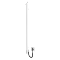 Vonios radiatorius RAY 25W/230V 110x30 cm IP44 nerūdijančio plieno/balta