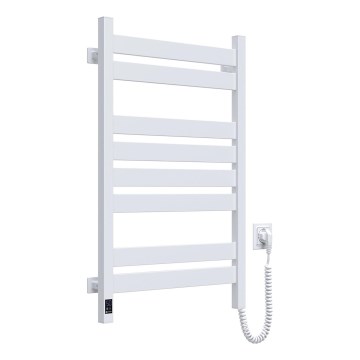 Vonios rankšluosčių džiovintuvas su termostatu LARGO 432W/230V 80,6 cm IP44, baltas, dešininis, kampuotas