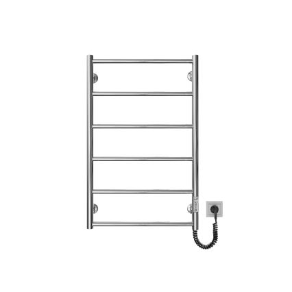 Vonios kambario kopėčių tipo radiatorius CLASSIC 110W/230V 80x53 cm nerūdijančio plieno/blizgus chromas dešinysis