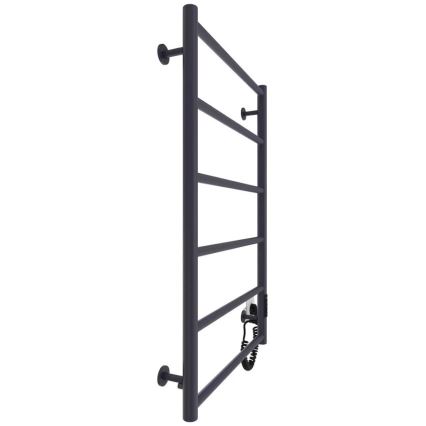 Vonios rankšluosčių radiatorius CLASSIC 110W/230V 80x53 cm nerūdijančio plieno/antracitas dešinė