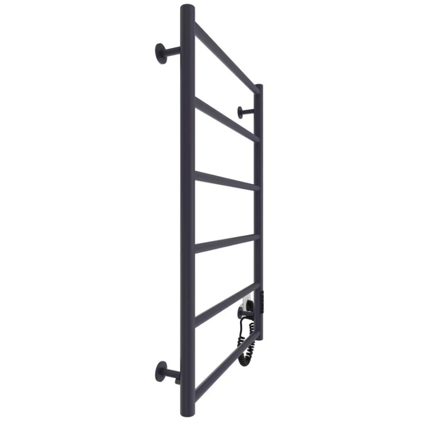 Vonios rankšluosčių radiatorius CLASSIC 110W/230V 81x52 cm, nerūdijančio plieno/antracitas, dešininis