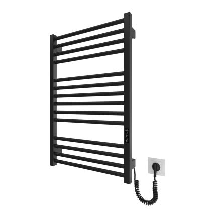 Vonios rankšluosčių radiatorius HF DERBY 170W/230V 77x53 cm juodas IP44