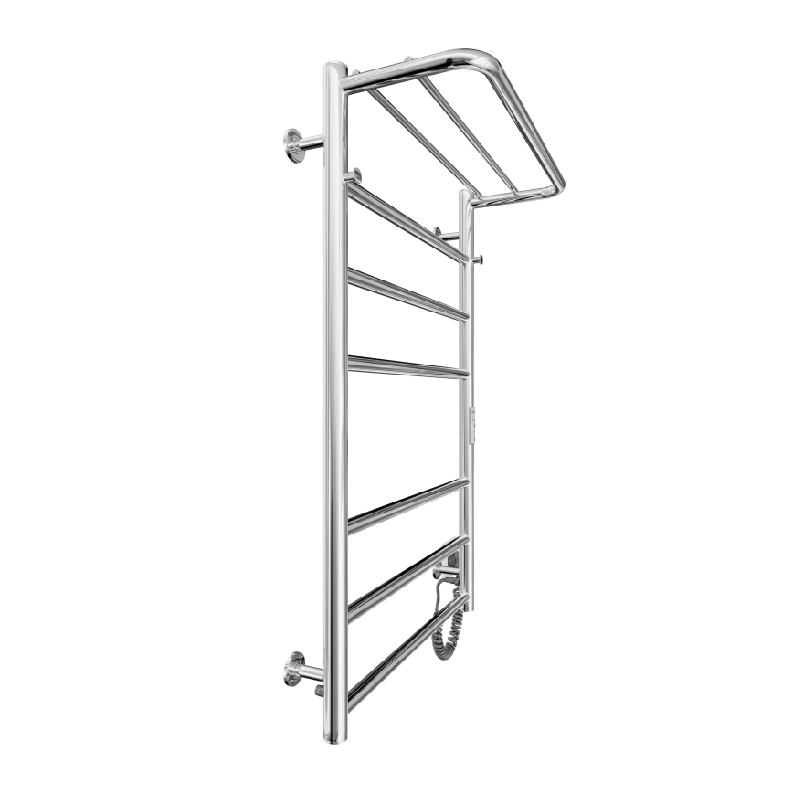 Vonios rankšluosčių radiatorius HOME 95W/230V 77x53 cm, nerūdijantis plienas/chromas, dešinės pusės