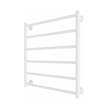 Vonios rankšluosčių radiatorius INOX FLAT 122W/230V 57x43 cm nerūdijančio plieno/balta