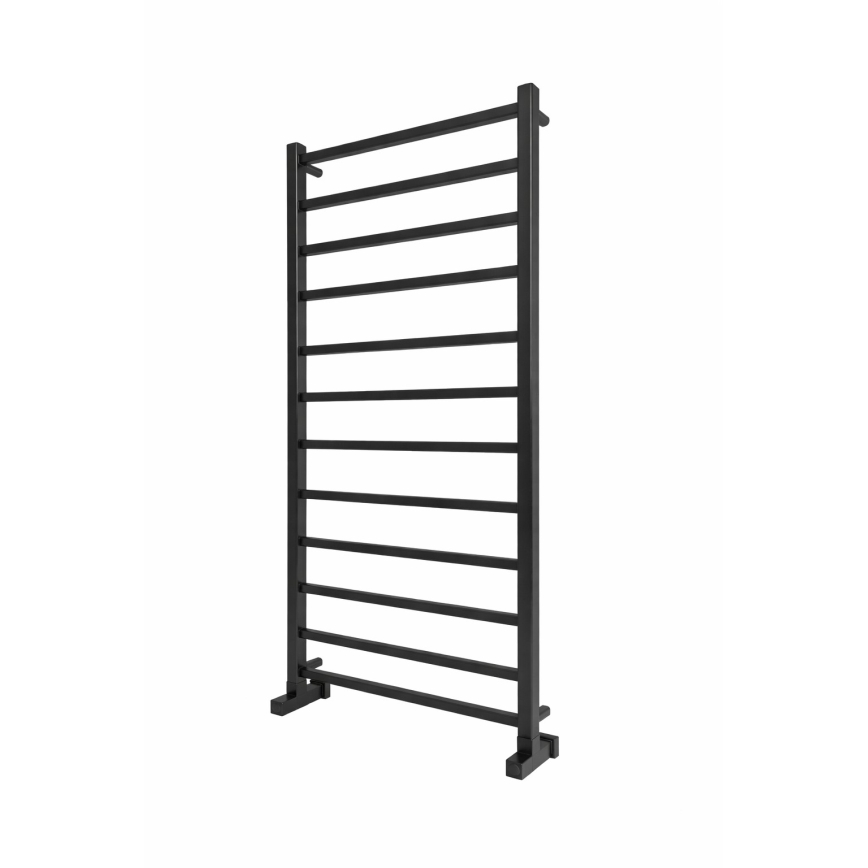 Vonios rankšluosčių radiatorius INOX TOKIO 233W/230V 117x53 cm nerūdijančio plieno/juodas