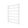 Vonios rankšluosčių radiatorius (kopėčių tipo) INOX TOKIO 161W/230V 77x53 cm nerūdijančio plieno/balta
