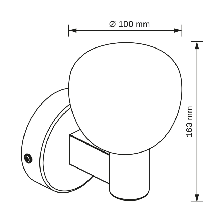 Vonios sieninis šviestuvas POLA 1xG9/5W/230V IP44 juodas/skaidrus