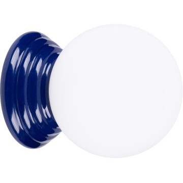 Vonios sieninis šviestuvas ZORI 1xG9/8W/230V IP44 mėlynas