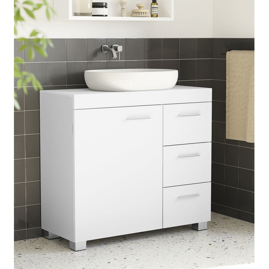 Vonios spintelė NICO balta