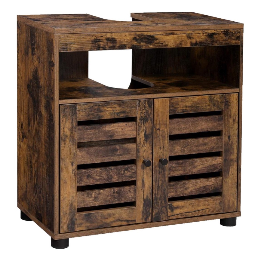 Vonios spintelė RENE, ruda