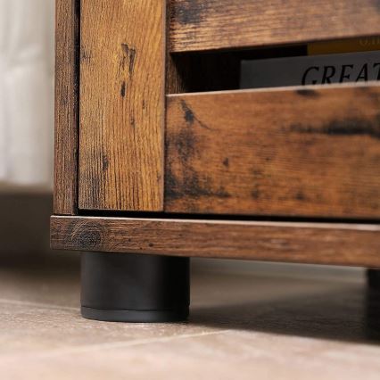 Vonios spintelė RENE, ruda