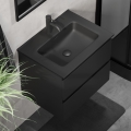 Vonios spintelė su praustuvu KENWOOD 61x52x45 cm juoda