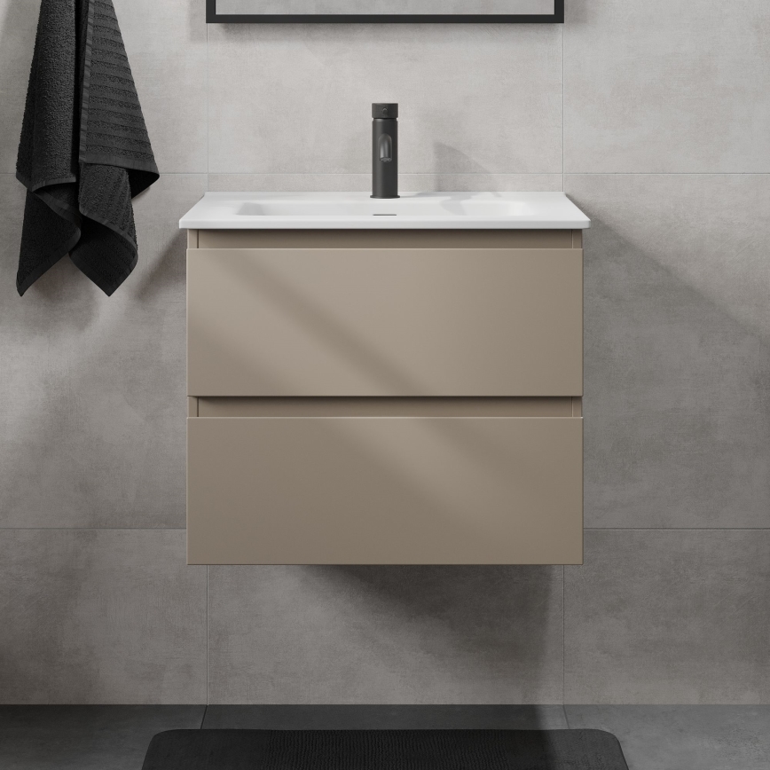 Vonios spintelė su praustuvu KENWOOD 61x52x47 cm marakesh/balta