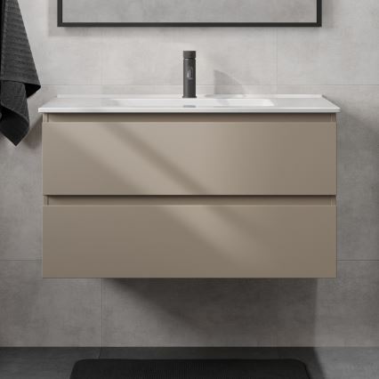 Vonios spintelė su praustuvu KENWOOD 91 cm marakesh/balta