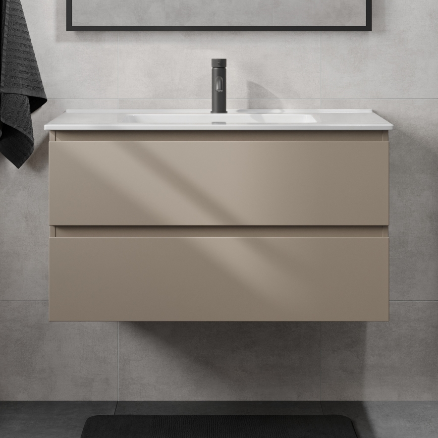 Vonios spintelė su praustuvu KENWOOD 91 cm marakesh/balta
