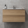 Vonios spintelė su praustuvu KENWOOD 91x50x45 cm ąžuolas