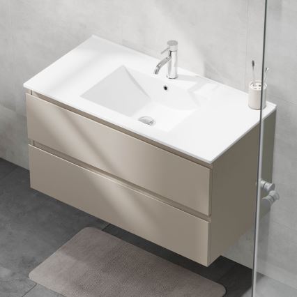 Vonios spintelė su praustuvu KENWOOD 91x50x45 cm marakesh