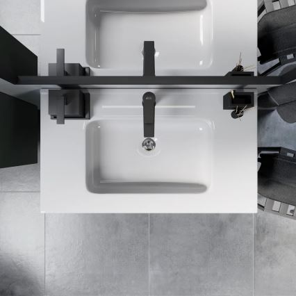 Vonios spintelė su praustuvu MOLDE 80 cm žalia