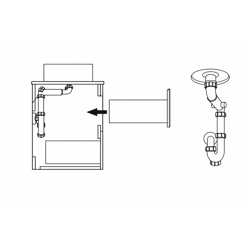 Vonios spintelė TRONDHEIM 90 cm praustuvui, riešuto apdaila